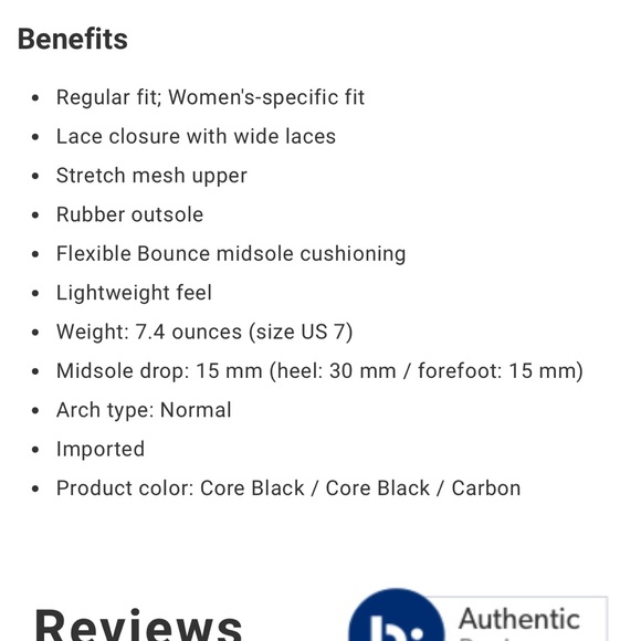 Adidas Edge Lux 3 "Core Black/Carbon" Running Shoe, Size 8.5 - Picture 3 of 11